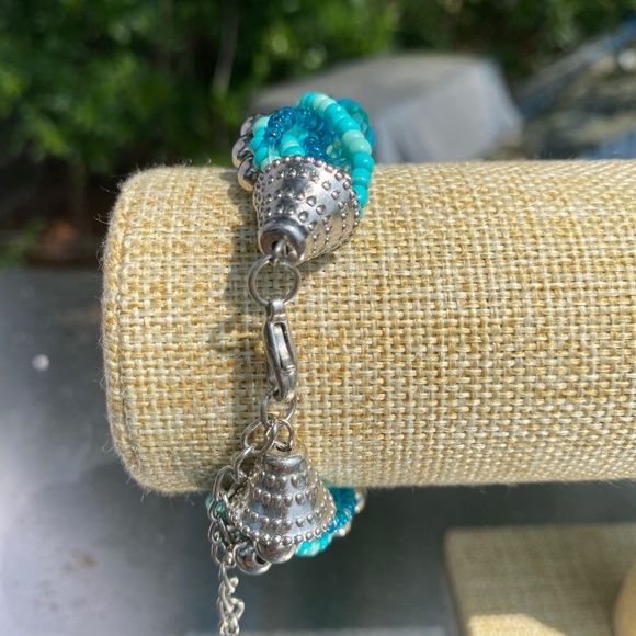 Turquoise "Ocean" Necklace, Bracelet, and Earrings Set - Picture 5 of 5